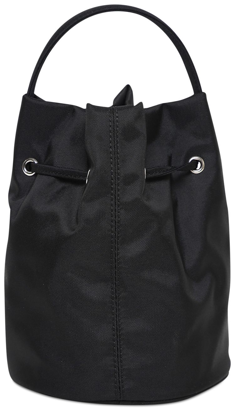 Balenciaga Wheel Drawstring XS Bucket Bag BlackWhite