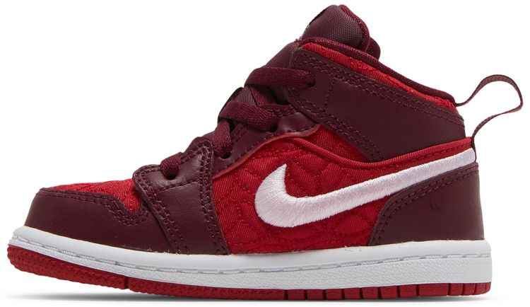 Air Jordan 1 Mid SE TD Red Quilted