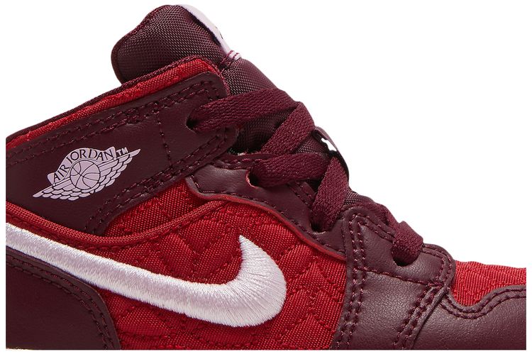 Air Jordan 1 Mid SE TD Red Quilted