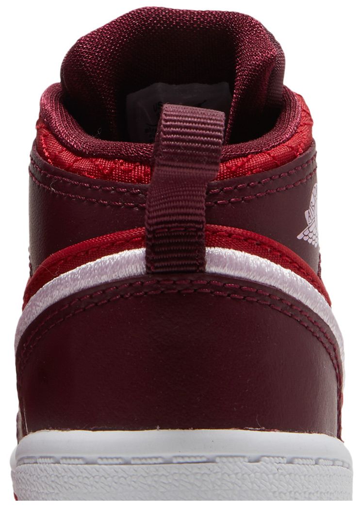 Air Jordan 1 Mid SE TD Red Quilted