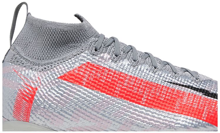 Nike Mercurial Superfly 7 Elite FG GS Metallic Grey Crimson