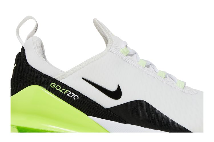 Nike Air Max 270 Golf Sneakers White Black Volt CK6483-105 Mens Size 10.5 New Nike Air Max 270 Golf White Black Volt Men main image 4