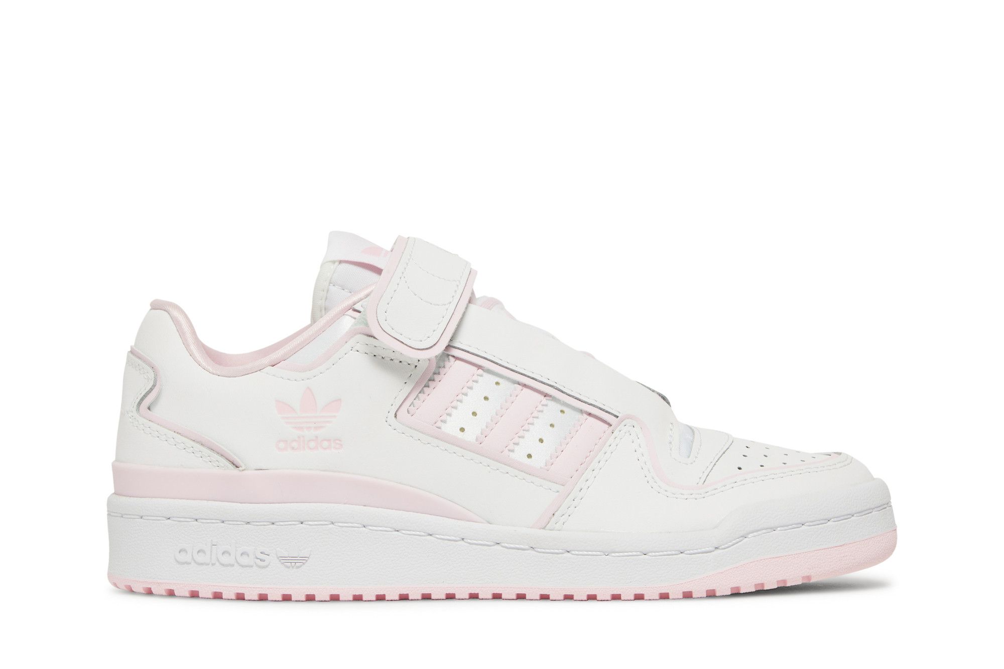 White adidas with pink clearance