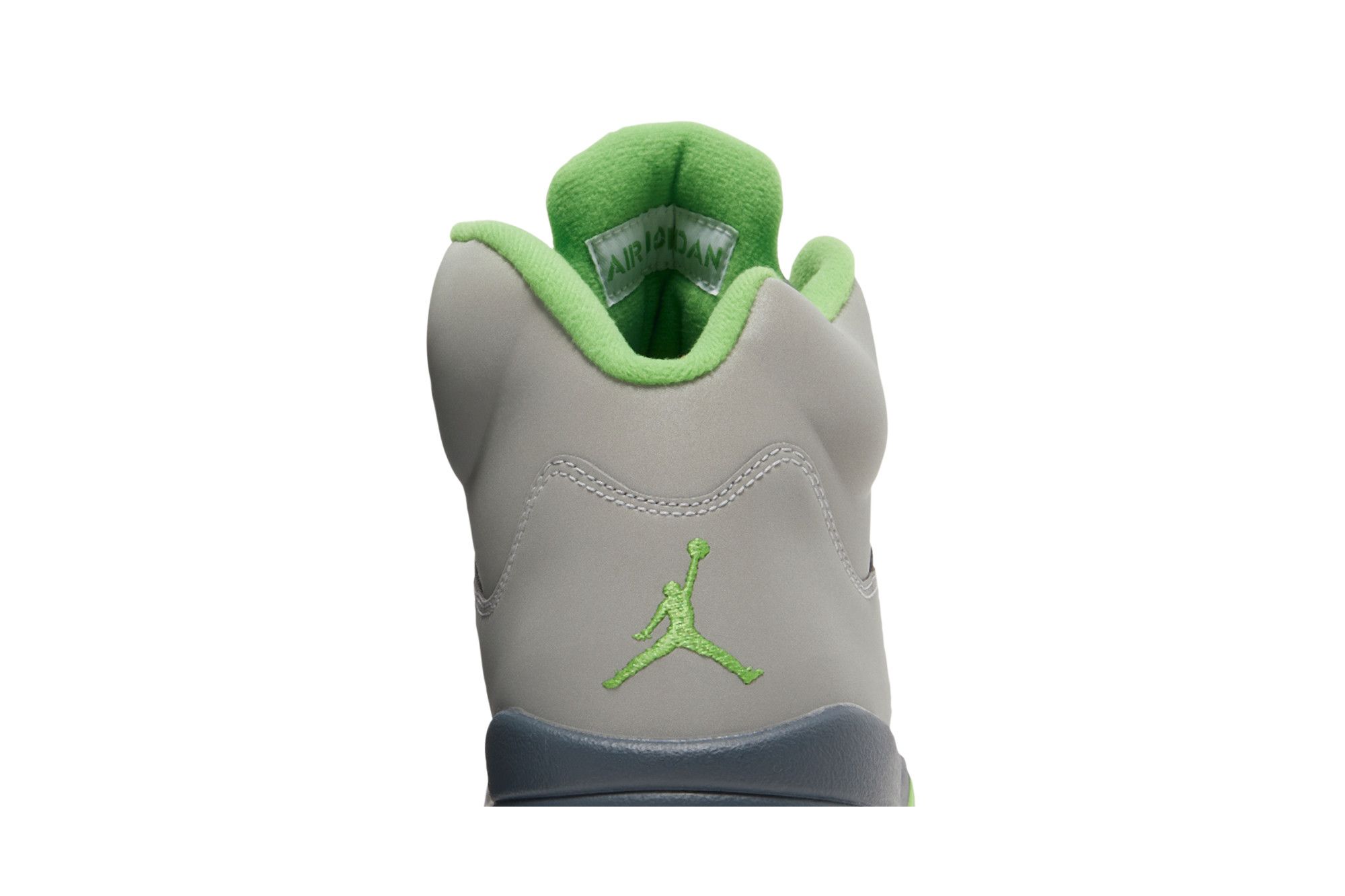 Grey and lime green jordan 5 best sale