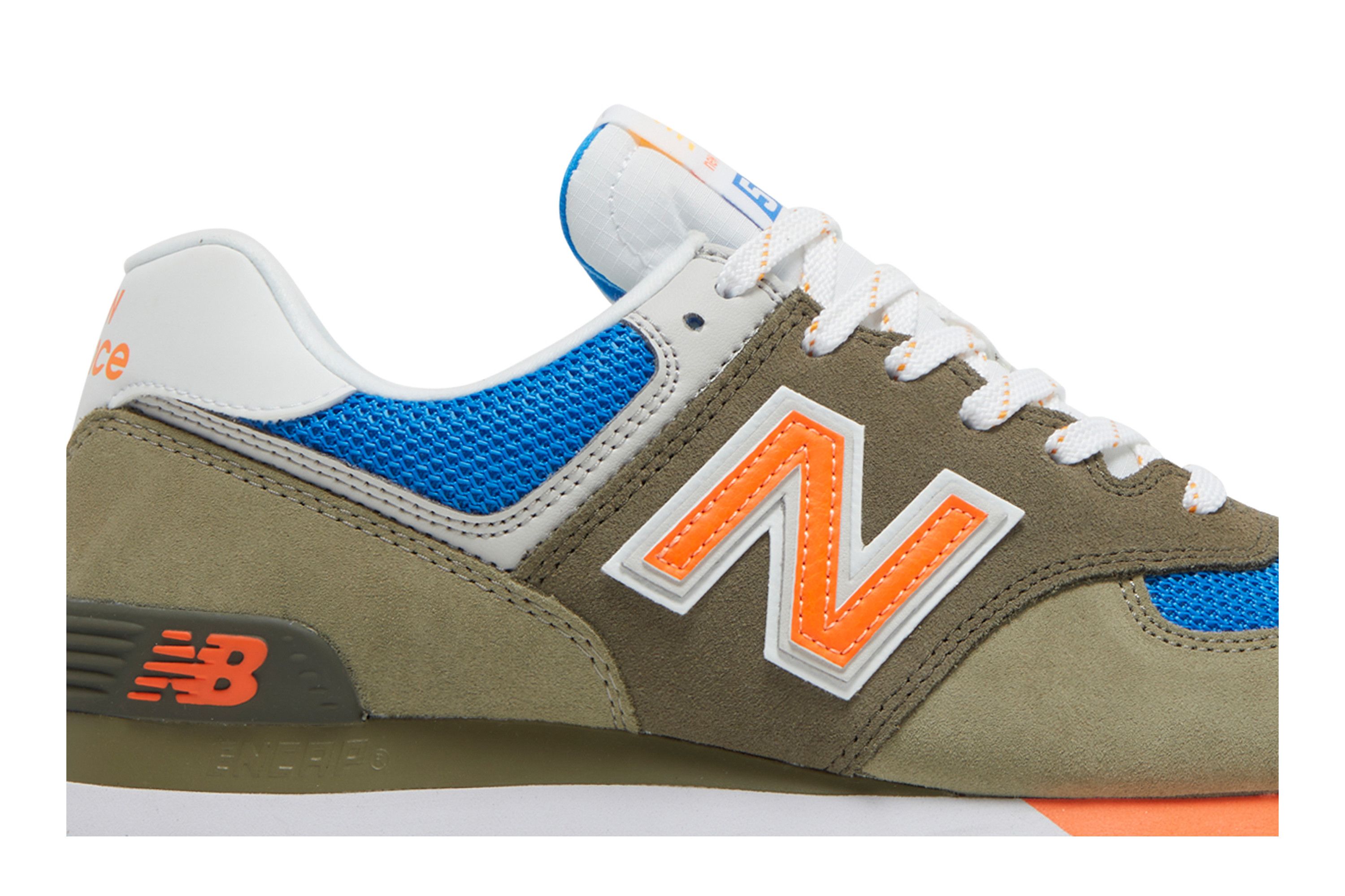 New balance 574 grey orange hotsell