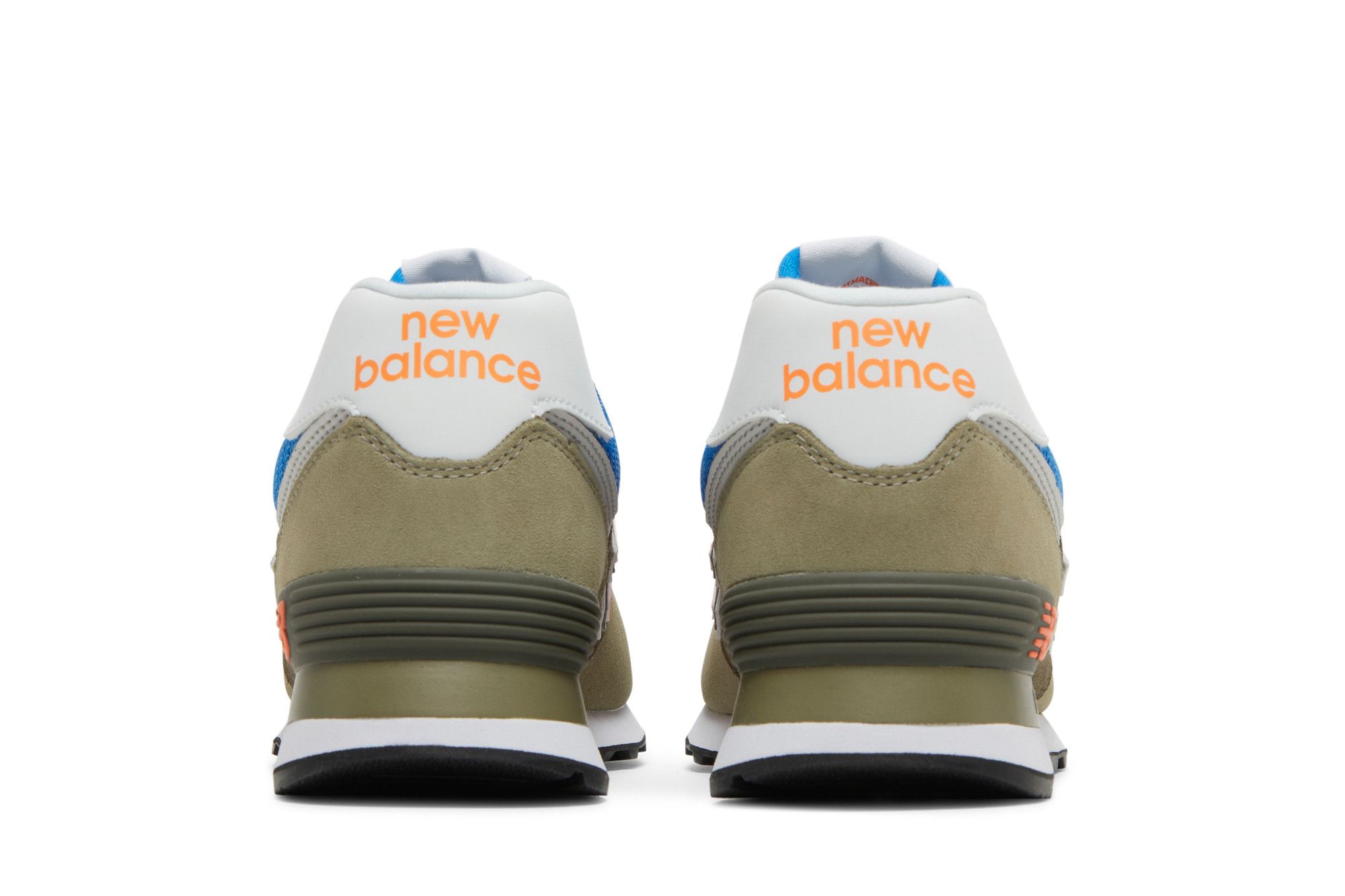 New balance 574 grey blue orange top