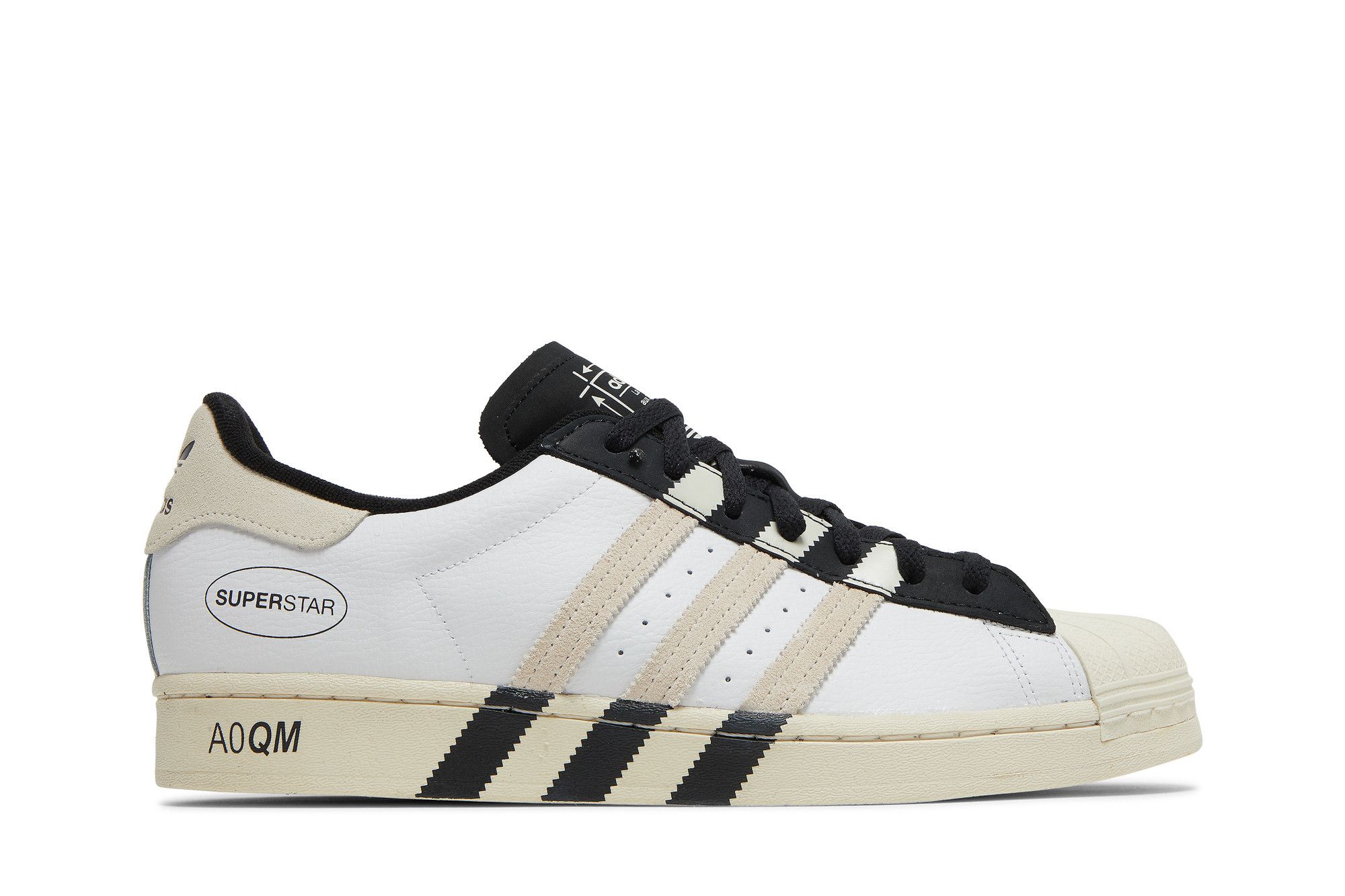 Size 11.0 Superstar Extended Stripes