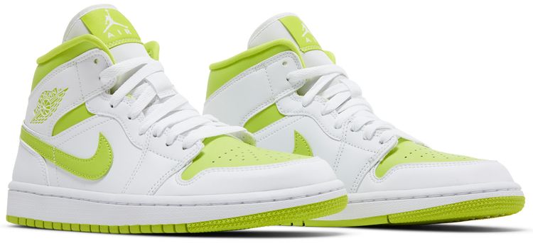 Wmns Air Jordan 1 Mid White Lime