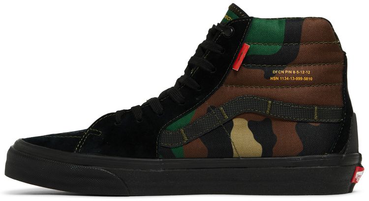 DEFCON x Vans Sk8 Hi Notchback GTX Black Woodland Camo