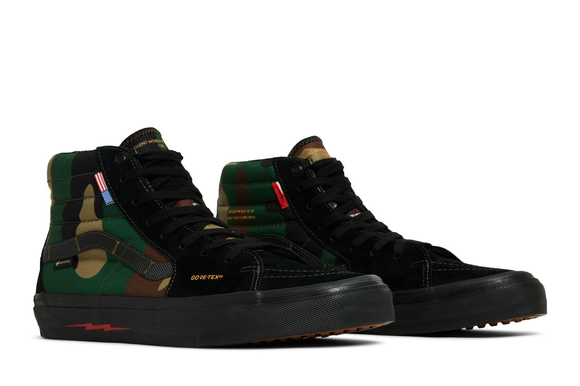 Buy DEFCON x Vans Sk8-Hi Notchback GTX 'Black Woodland Camo