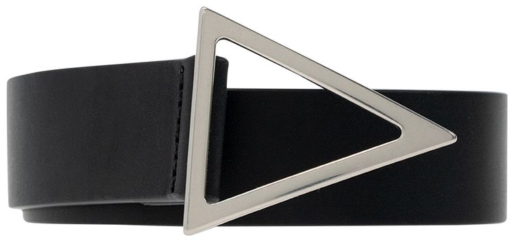 Bottega Veneta Triangle 30cm Belt Black