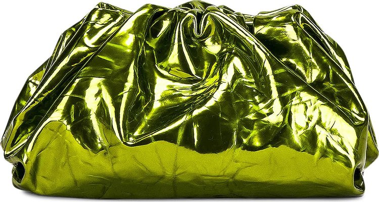 Buy Bottega Veneta Crushed Teen Pouch 'Chlorophyll/Silver' - 690238 V1W80  3530