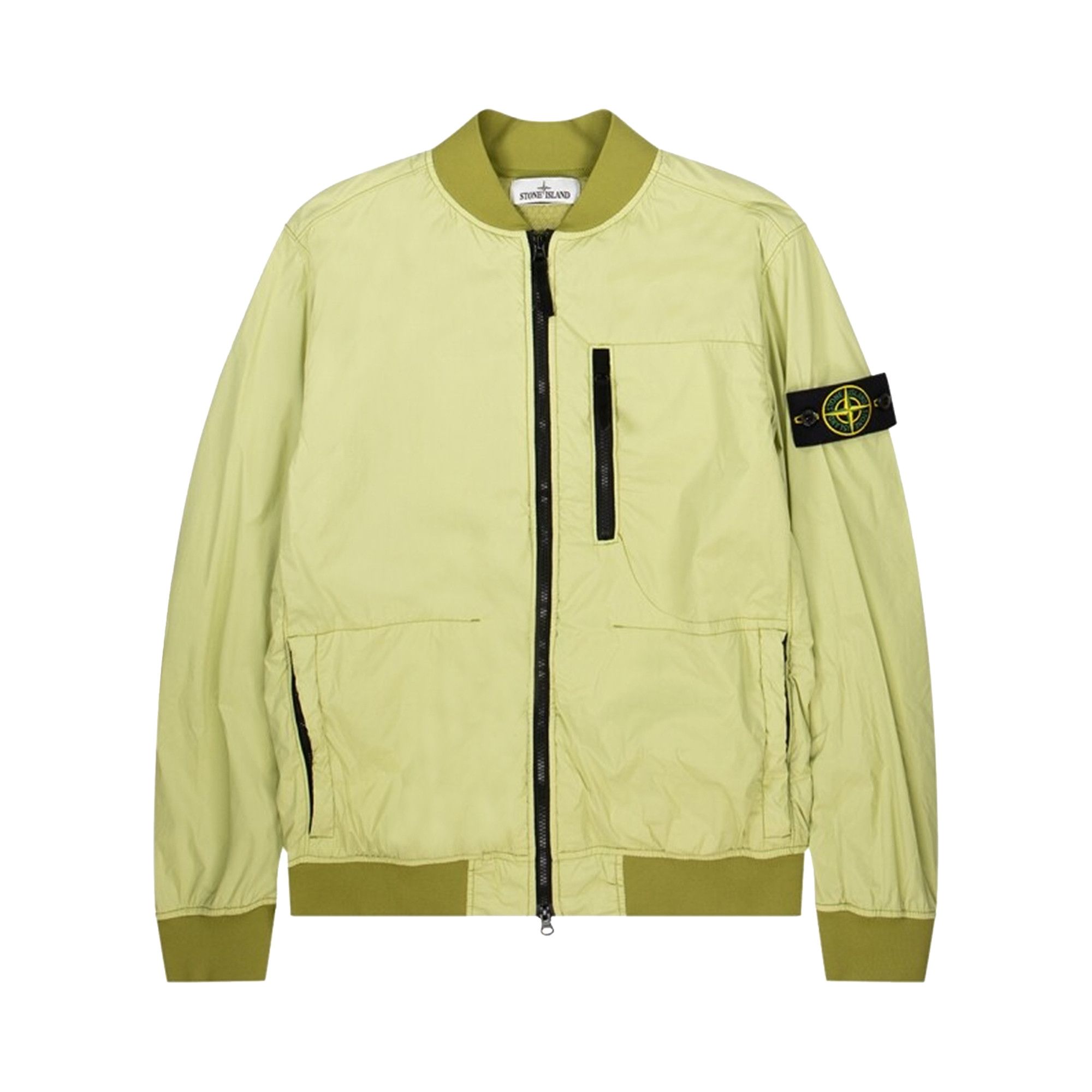 Stone island green bomber jacket hotsell