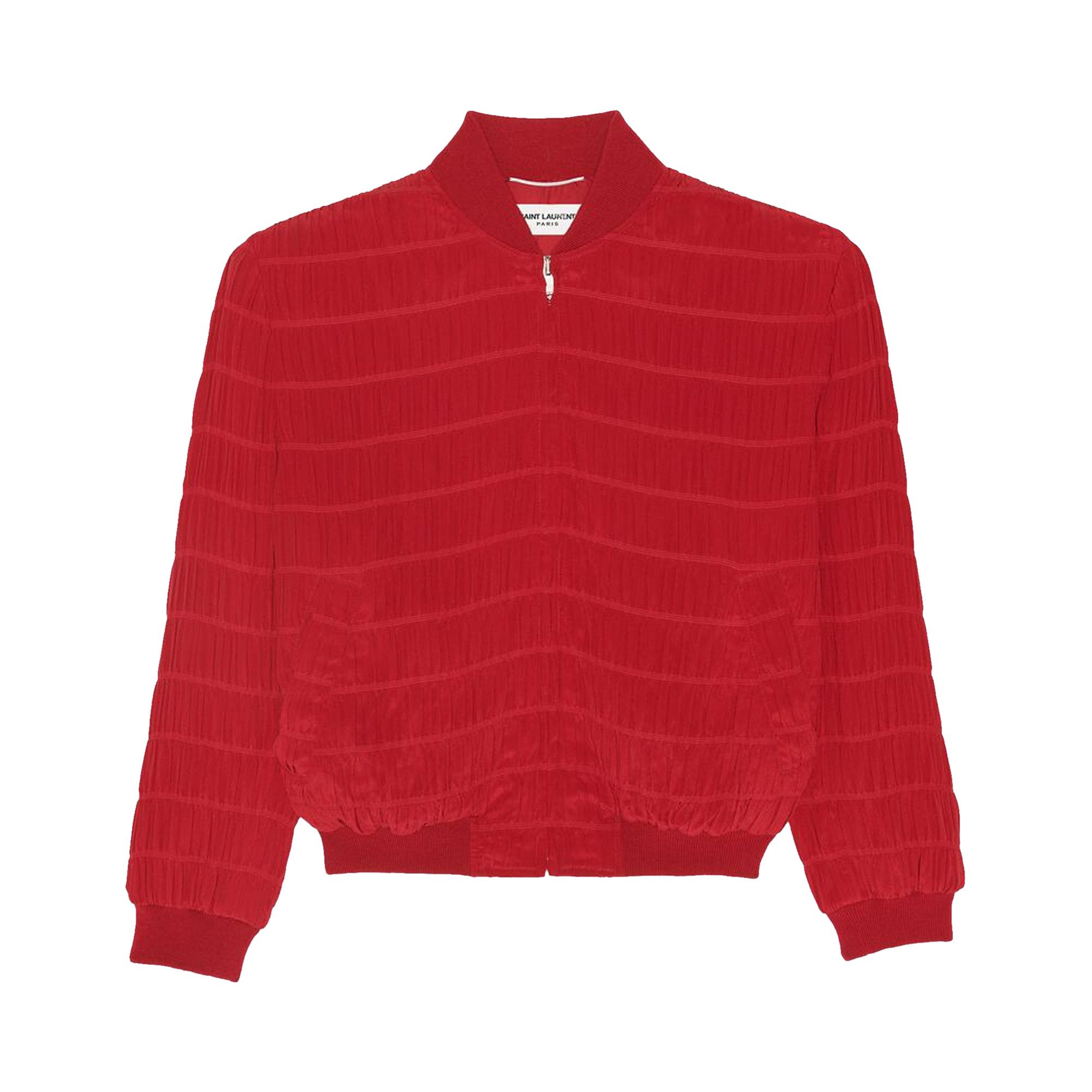 Buy Saint Laurent Teddy Jacket In 'Rouge Theatre' - 682844 Buy Saint Laurent Teddy Jacket In 'Rouge Theatre' - 682844