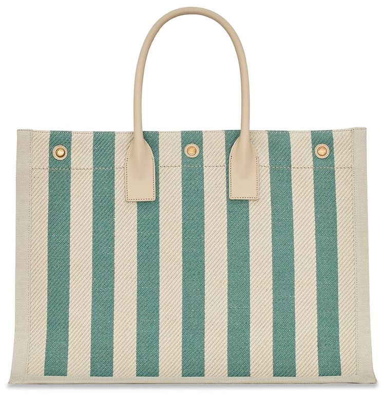 Saint Laurent Rive Gauche Tote Bag Water Green