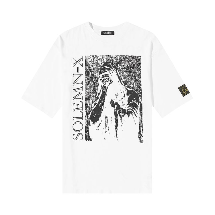 Buy Raf Simons Oversized Solemn X TShirt 'White' 221 M130 0010 GOAT
