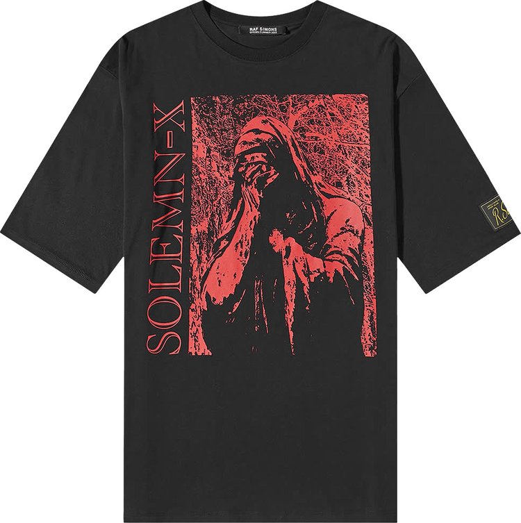 Raf Simons Oversized Solemn X T-Shirt 'Black'