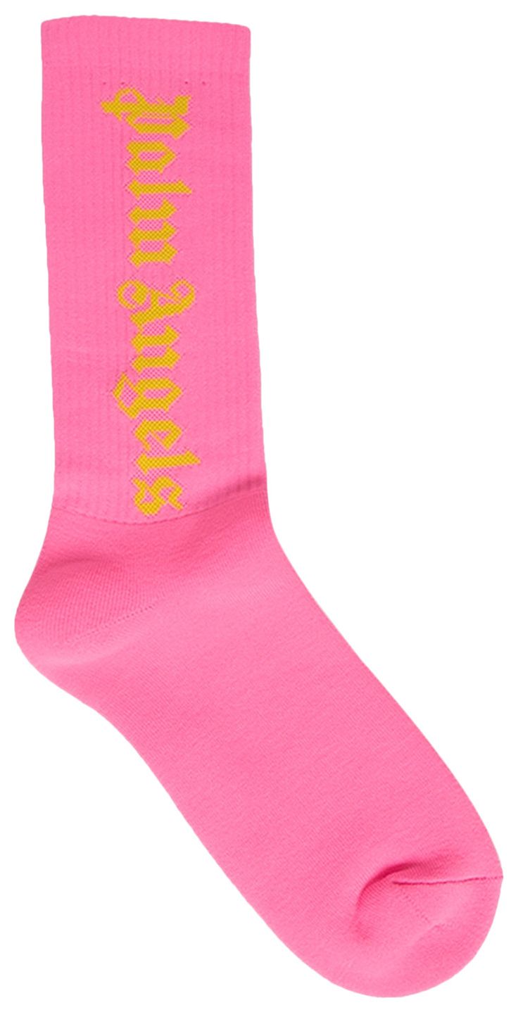 Palm Angels Classic Logo Socks Fuchsia Fluo