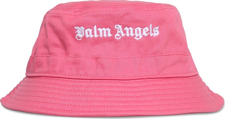 Palm Angels Classic Logo Bucket Hat 'Pink/White'