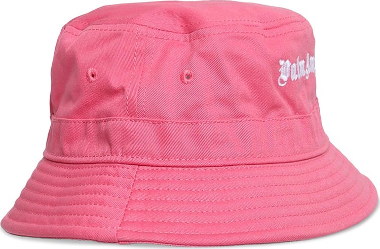 Palm Angels Classic Logo Bucket Hat PinkWhite