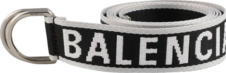 Balenciaga D Ring Belt 35 'Black/Grey/Red'