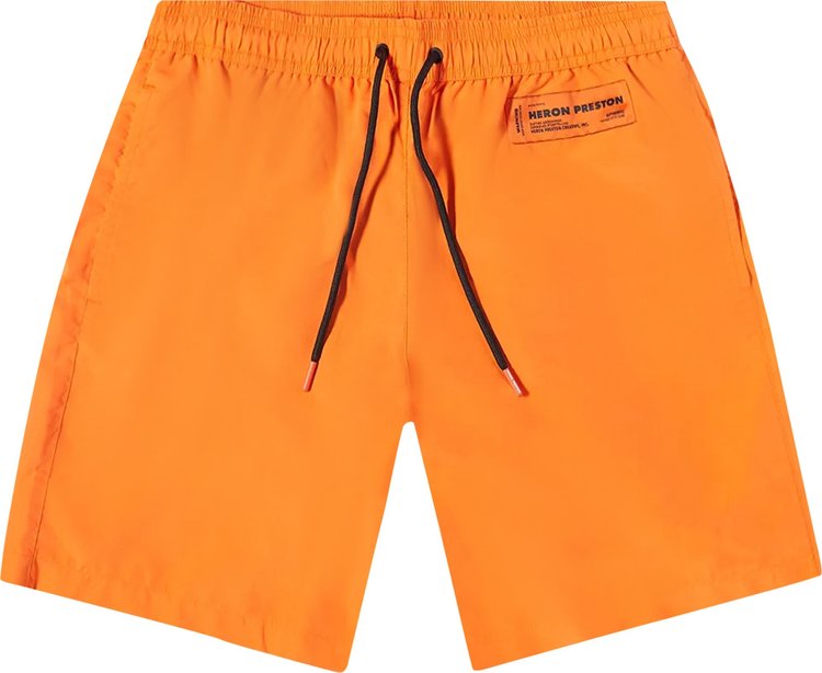 Heron Preston Swimshorts 'Orange'