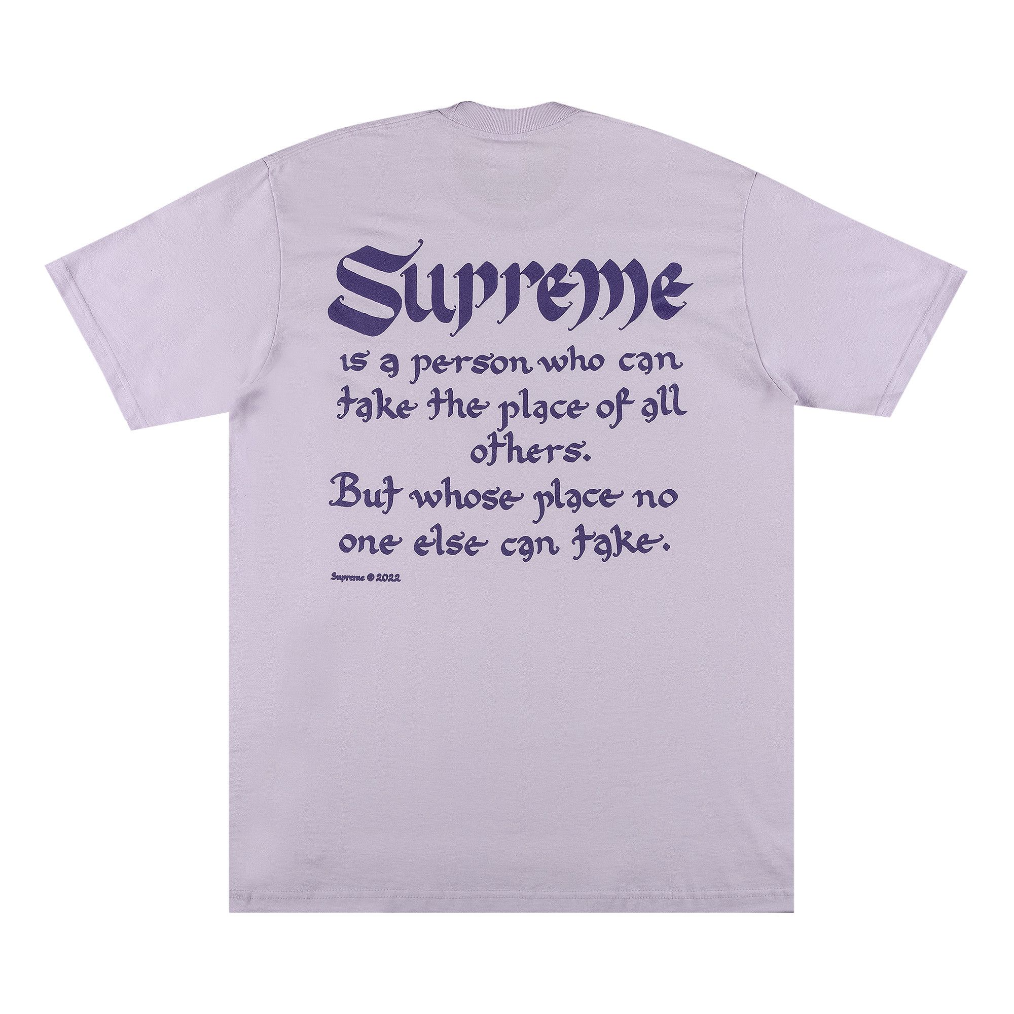 Tシャツ・カットソー Supreme Person T-Shirt Light Purple Buy Supreme Person Tee 'Light Purple' - SS22T53 LIGHT PURPLE