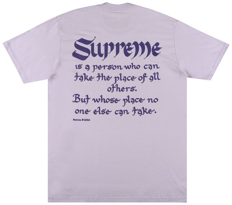 Supreme Person Tee Light Purple