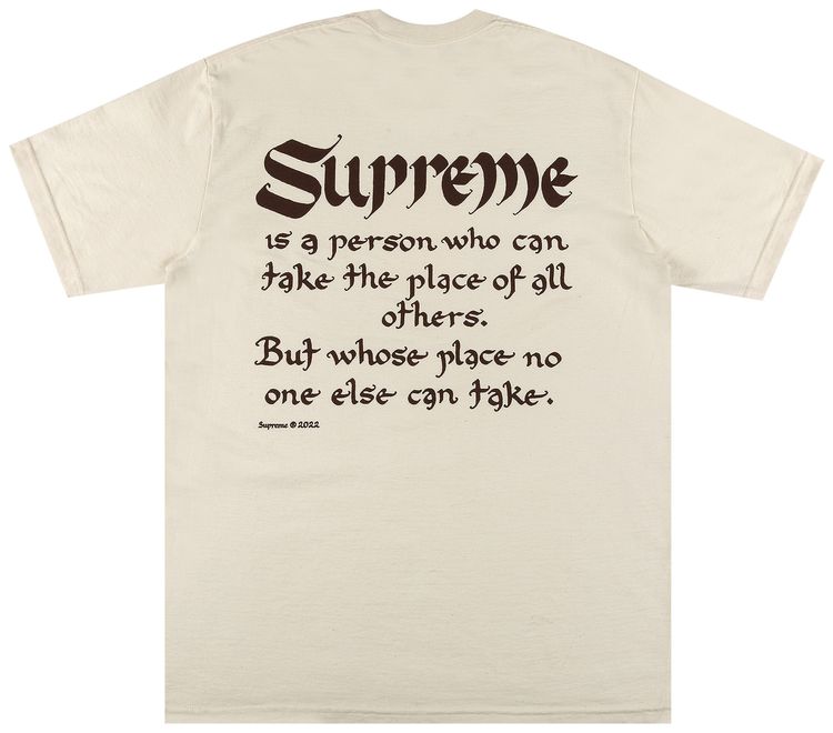 Supreme Person Tee Natural