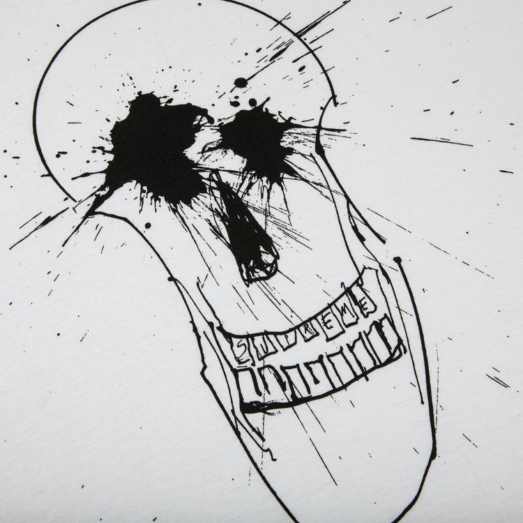 Supreme Ralph Steadman Skull Tee White