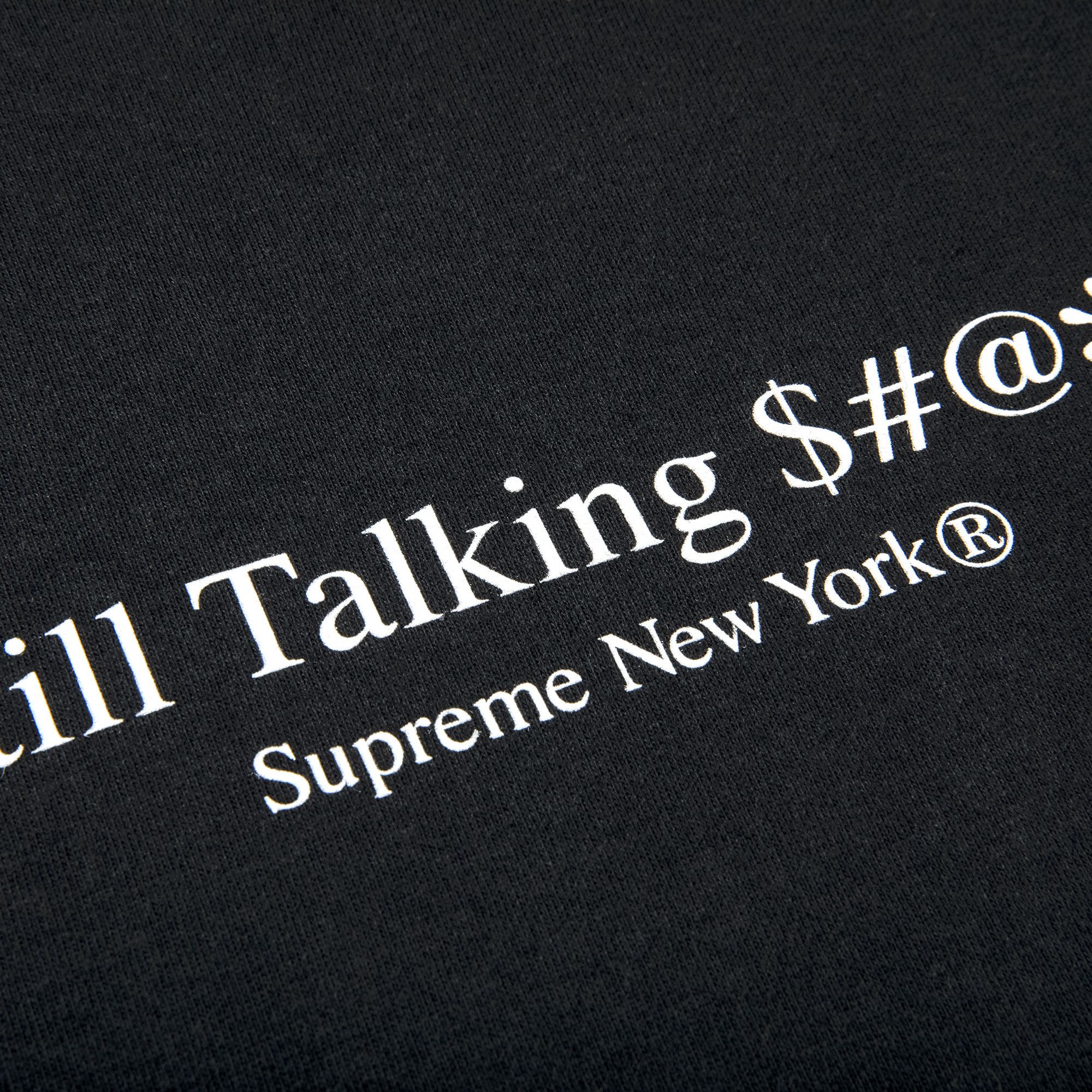 Buy Supreme Still Talking Tee 'Black' - SS22T58 BLACK | GOAT DE