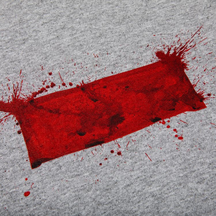 Supreme Ralph Steadman Box Logo Tee Heather Grey