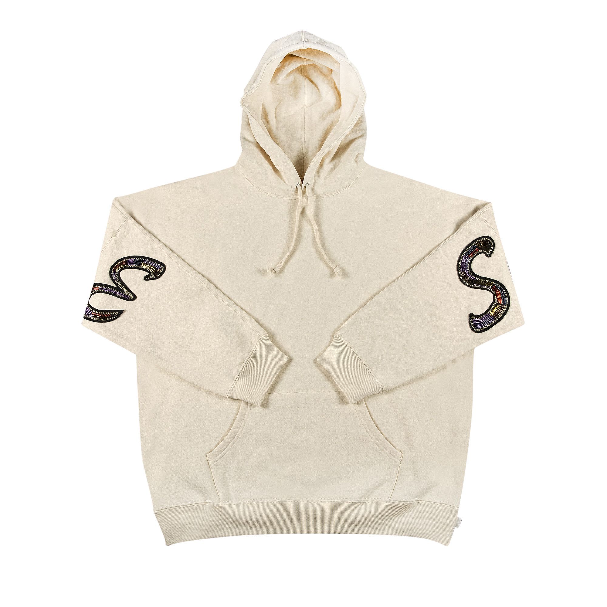 Supreme Beaded Hooded Sweatshirt 'Natural'