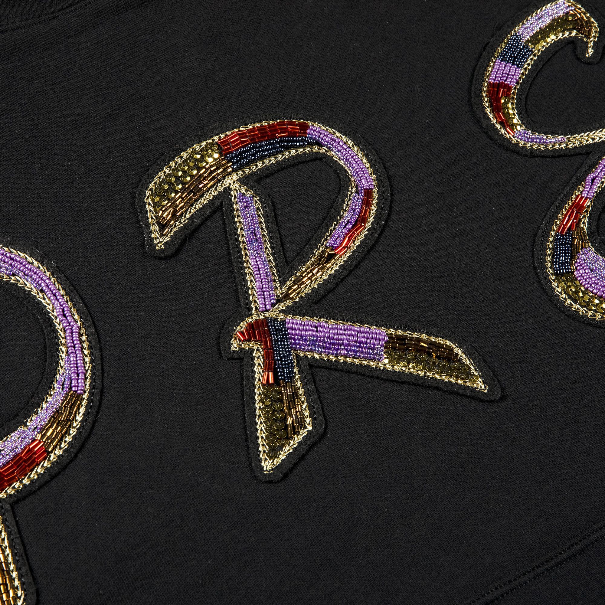 Buy Supreme Beaded Hooded Sweatshirt 'Black' - SS22SW37