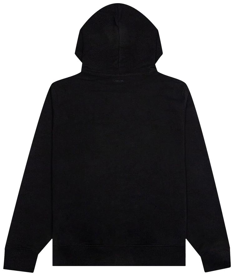 Lanvin Embroidered Hoodie Black