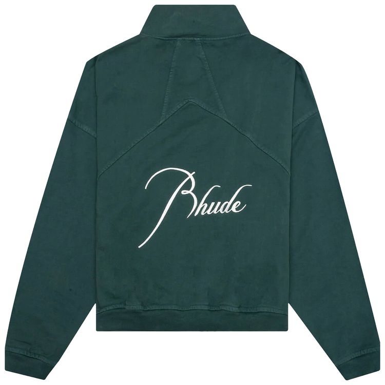Rhude Quarter Zip Hunter Green