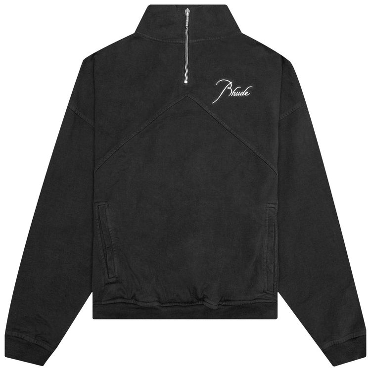 Rhude Quarter Zip Vintage Black