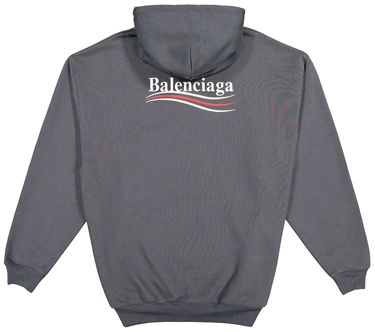 Balenciaga Hoodie Dark GreyWhite