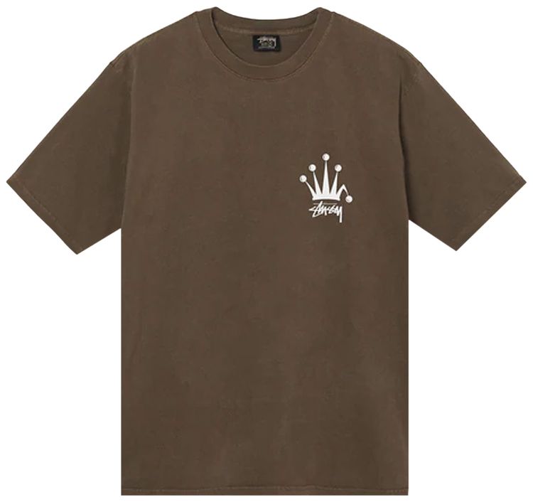 Stussy Regal Crown Pigment Dyed Tee Coffee