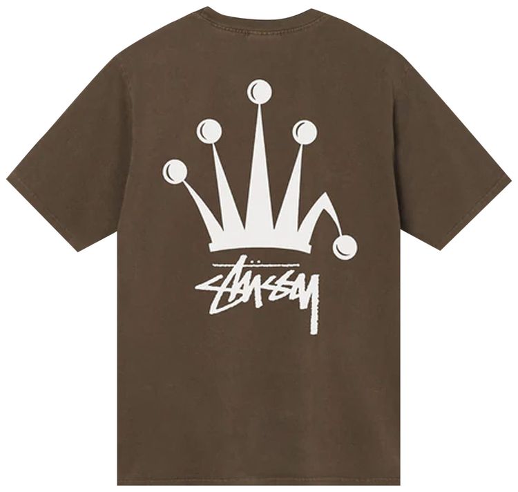 Stussy Regal Crown Pigment Dyed Tee Coffee