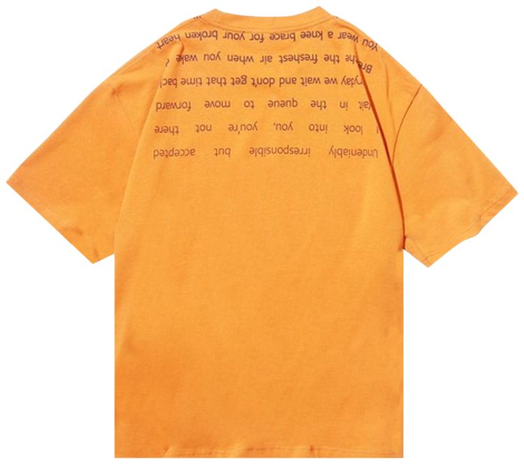 Pleasures Polite Heavyweight T Shirt Orange