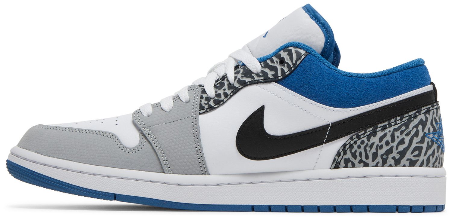 low top air jordan 1 blue