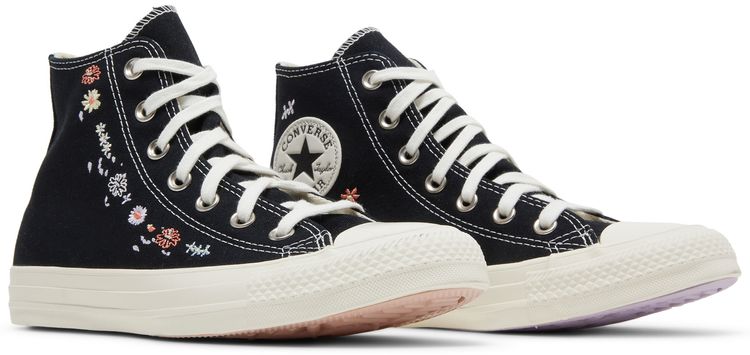 Converse Wmns Chuck Taylor All Star High Embroidered Floral Black