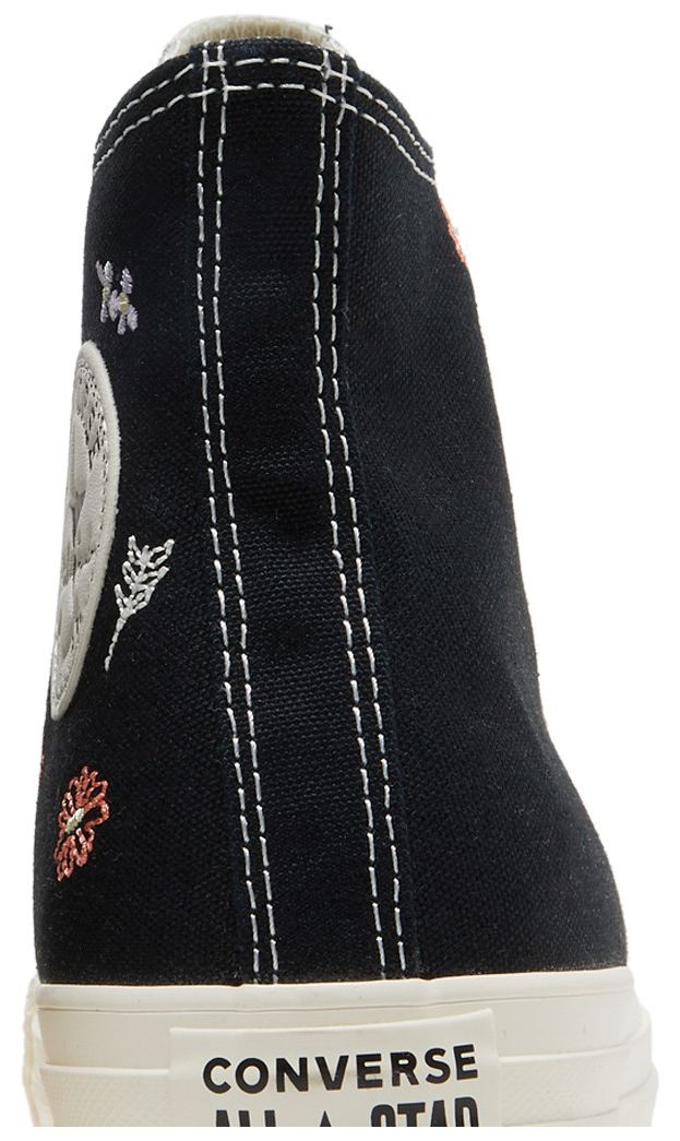 Converse Wmns Chuck Taylor All Star High Embroidered Floral Black