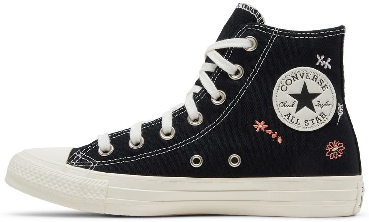Converse Wmns Chuck Taylor All Star High Embroidered Floral Black