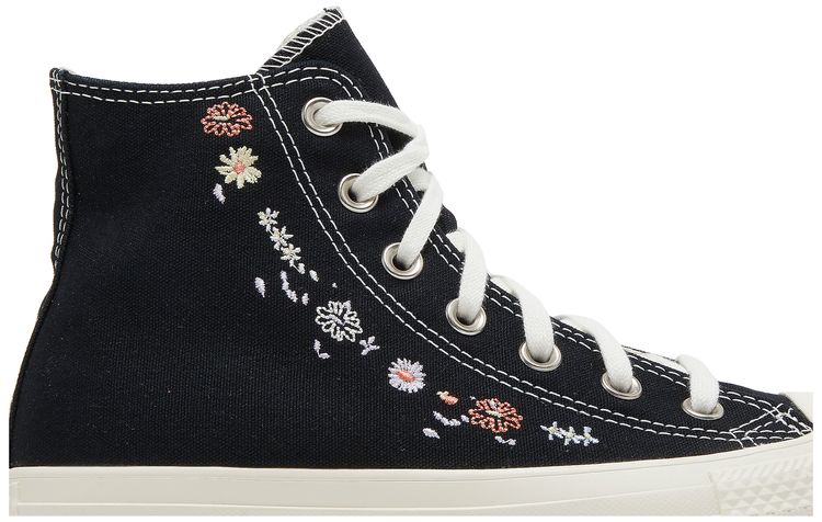 Converse Wmns Chuck Taylor All Star High Embroidered Floral Black