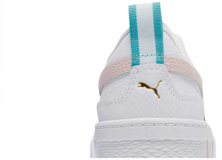 Puma Mayze Leather Jr White Chalk Pink