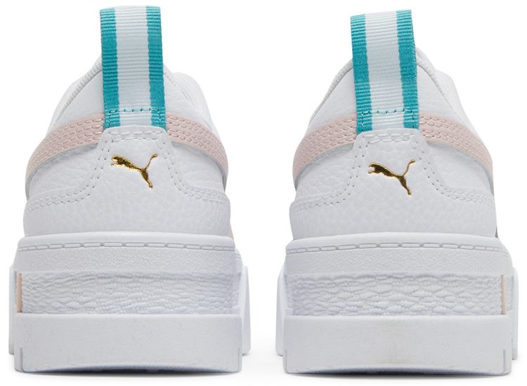Puma Mayze Leather Jr White Chalk Pink