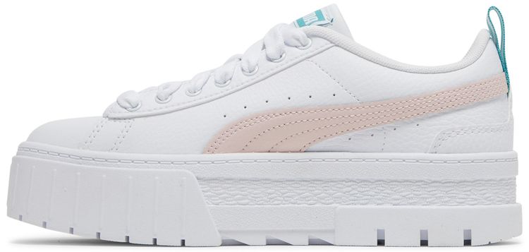 Puma Mayze Leather Jr White Chalk Pink