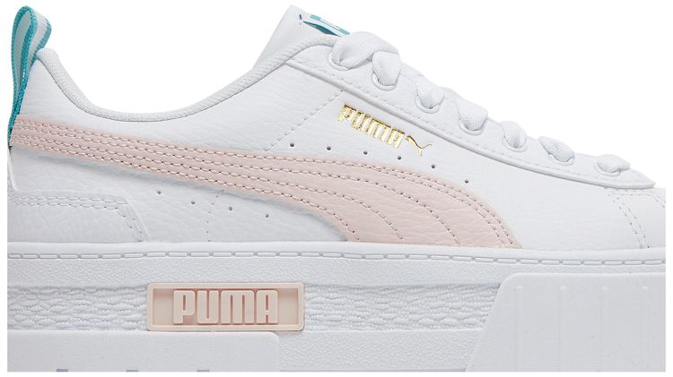 Puma Mayze Leather Jr White Chalk Pink